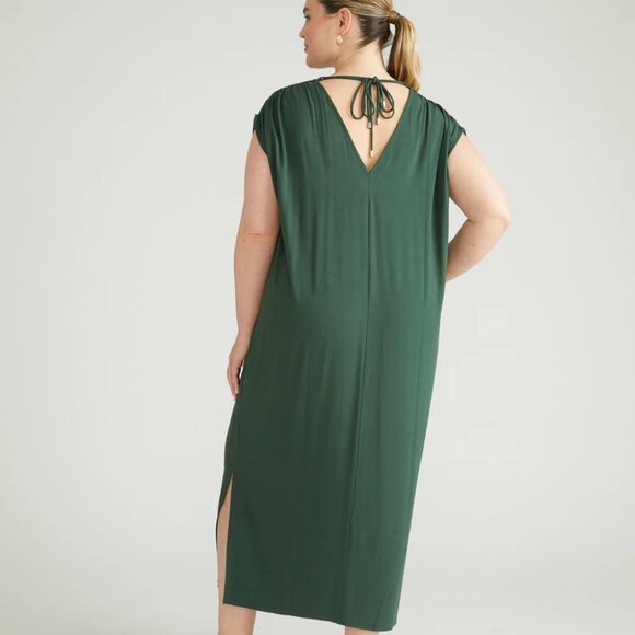 BLACK - Universal Standard Cupro Kaftan - Picture 1 of 6